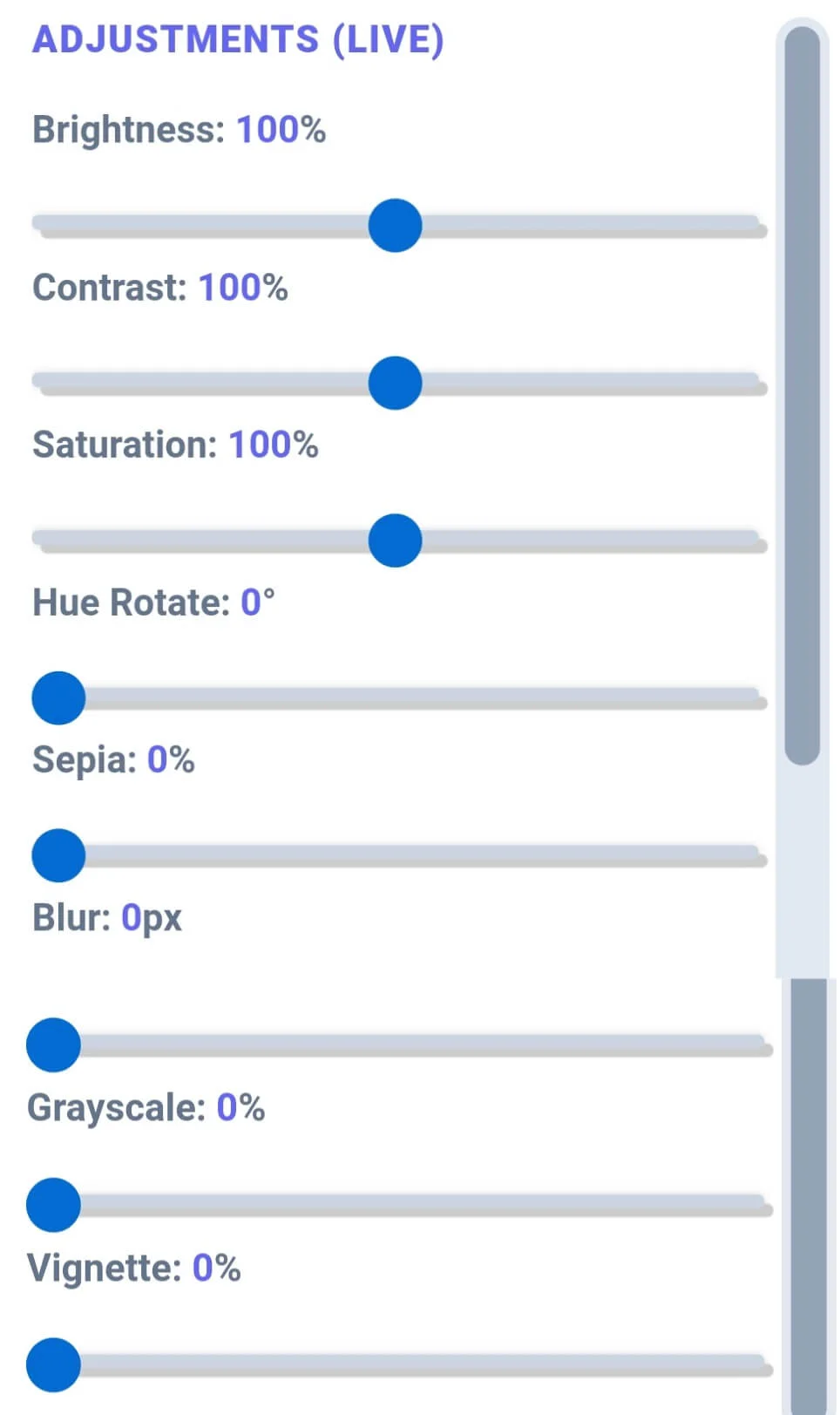 Movement system for precision positioning in image filters