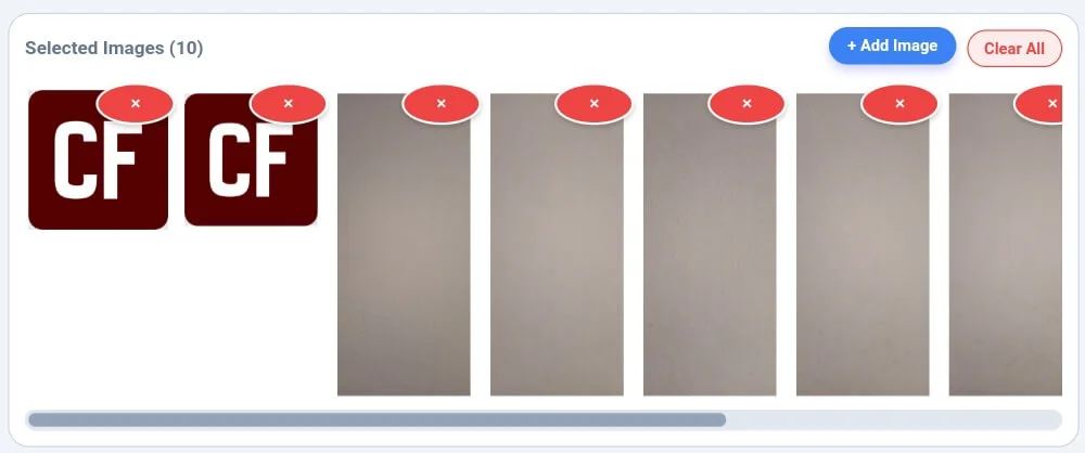 Batch image filters queue and ZIP download module