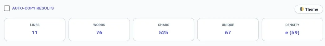 Real-time stats for reversing text online